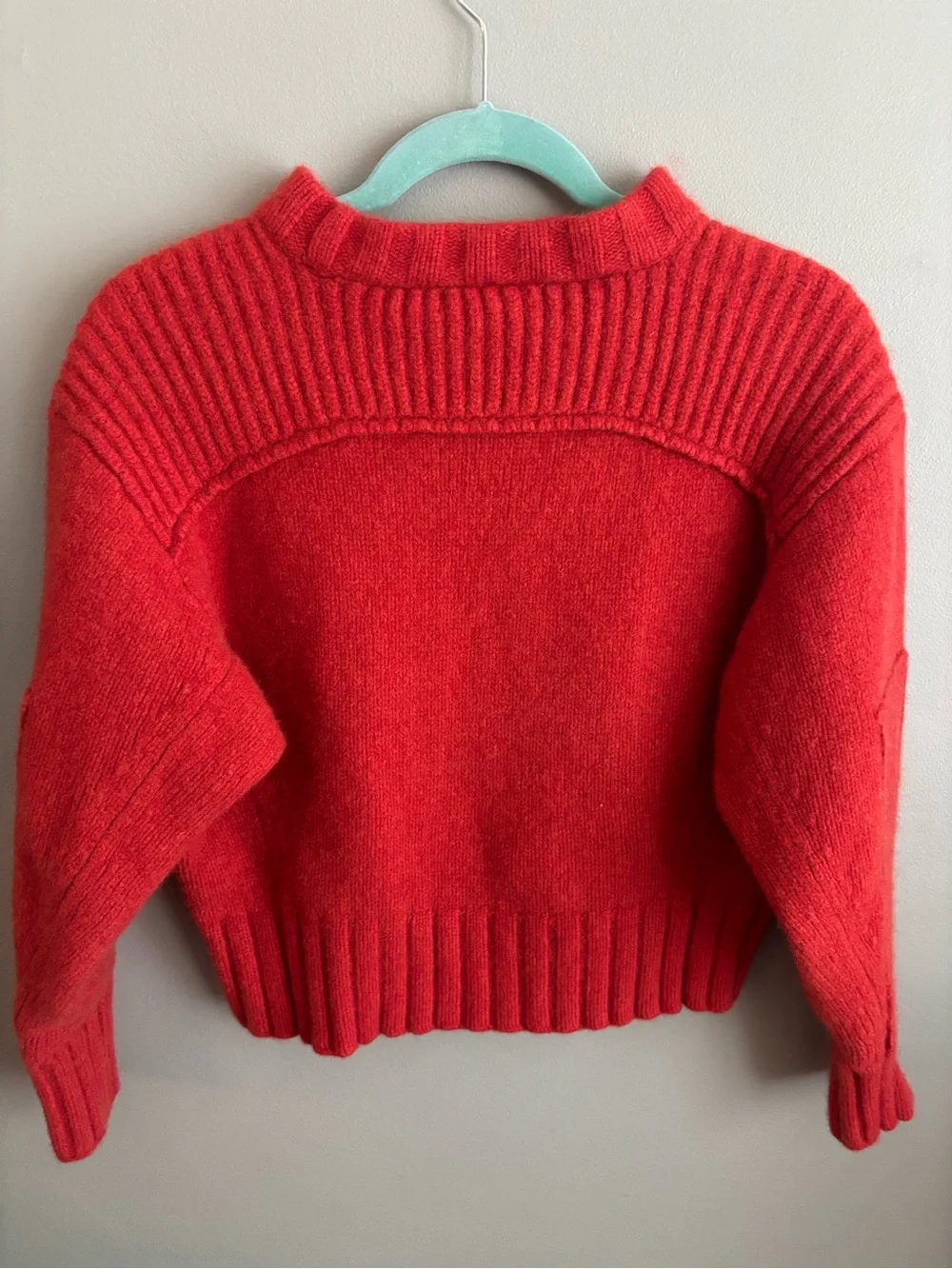 Banana Republic Merino Wool Cashmere Blend Sweater Burnt Orange Medium M